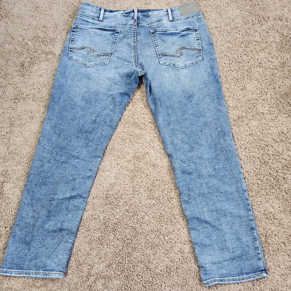 Men's Silver Jeans Light Blue Straight Jeans W40 L32 NWOT - Picture 11 of 11